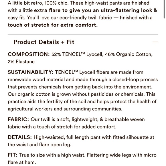 Summersalt Easy High-Waisted Flare Pant - Picture 5 of 10